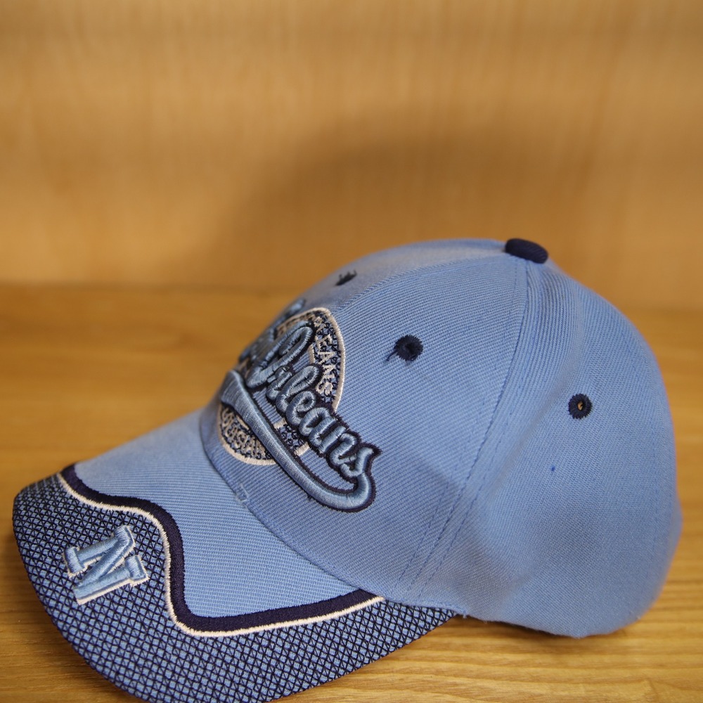 Vtg New Orleans Louisiana Hat Light Blue Embroidered Adjustable Cap - Picture 2 of 6